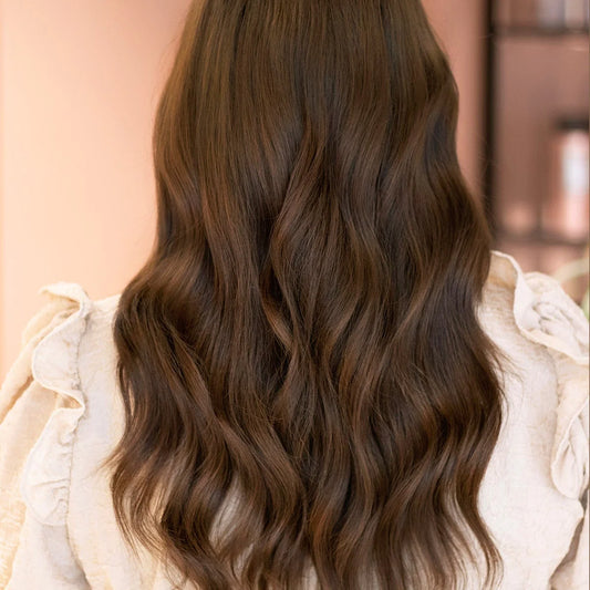 Keratin Bonding Extensions Warmbraun 4 aus russischem Echthaar