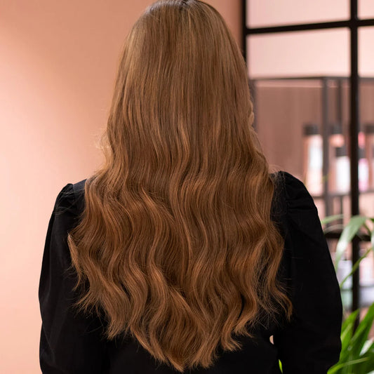 Keratin Bonding Extensions Kastanienbraun 6 aus russischem Echthaar