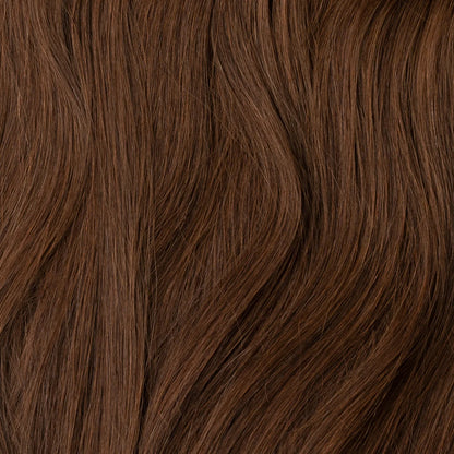 Echthaar Bonding Extensions Warm Brown 4 – natürliche Haarverlängerung