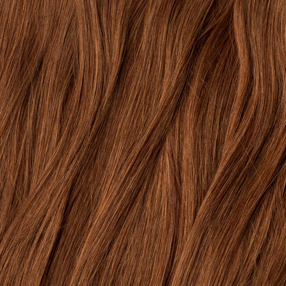 Echthaar Bonding Extensions Chestnut Brown 6 – natürliche Haarverlängerung