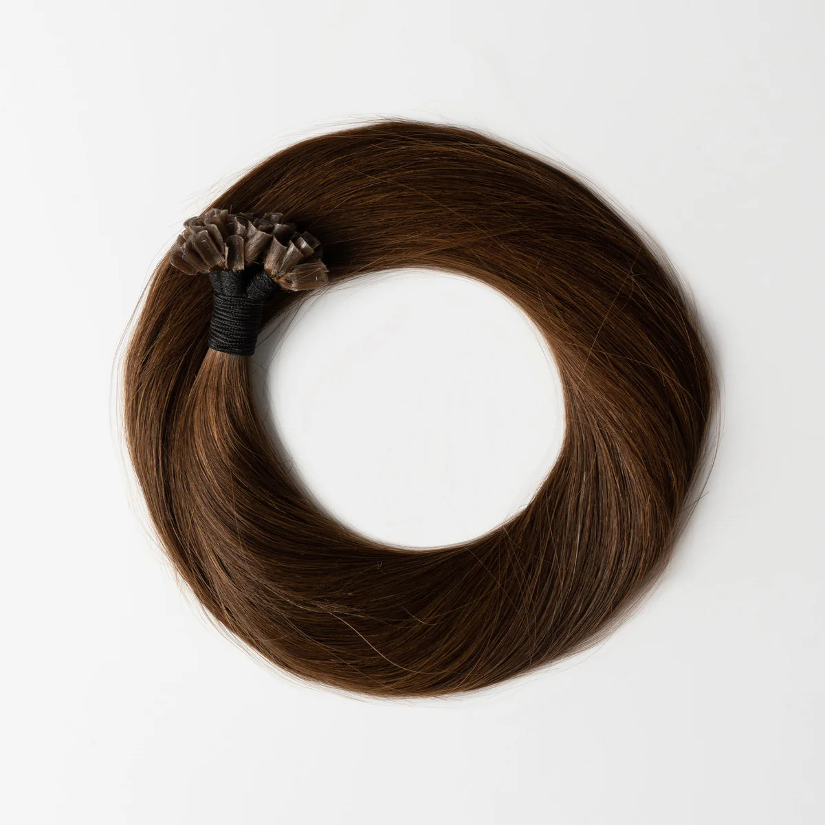 Bonding Extensions Warm Brown 4 – Keratin Echthaar Verlängerung
