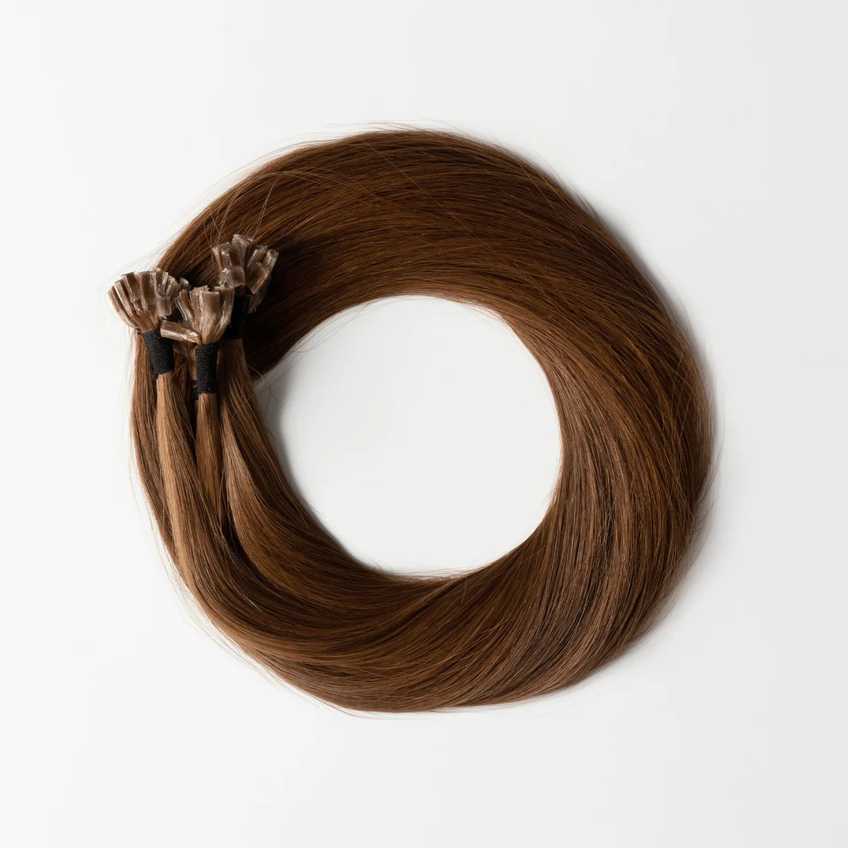Bonding Extensions Chestnut Brown 6 – Keratin Echthaar Verlängerung