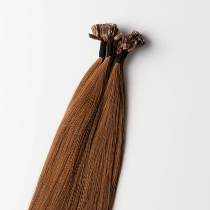 Keratin Extensions Chestnut Brown 6 – Echthaar für Volumen & Länge