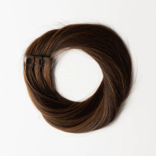 Tape in Extensions - Dark Chocolate Brown Mix 1B/4